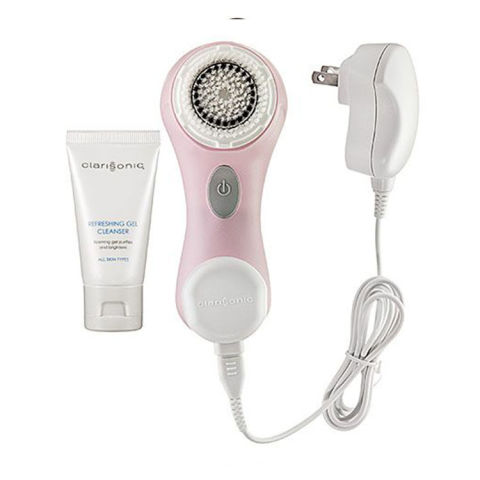 Electric facial cleansing brushes Girls in see thru bikini