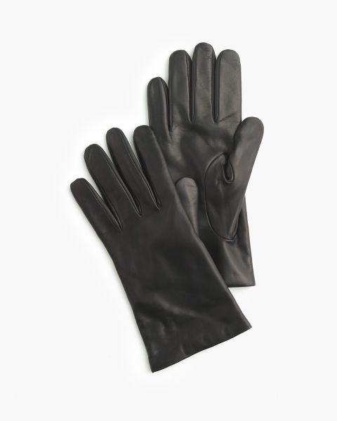 $128 BUY NOW A simple design makes these J. Crew gloves a classic. Made from buttery-soft Italian leather and a cashmere lining, your hands will stay cozy year after year. Black matches everything, but these also come in brown, blue, green, and light pink.