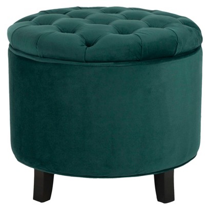 10 Best Storage Ottomans In 2017 - Reviews Of Stylish Storage Safavieh Amelia Tufted Storage Ottoman - 10 Best Storage Ottomans In 2017 - Reviews Of Stylish Storage