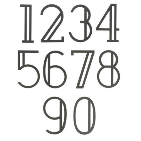 Deco style house numbers Deco style house numbers