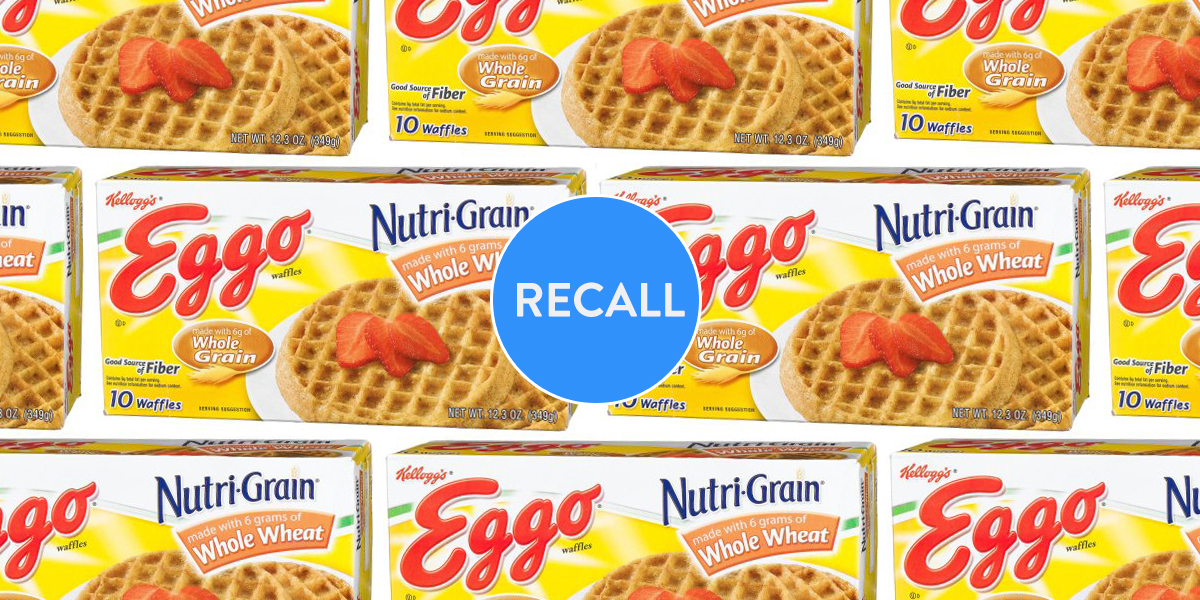 Kellog's Multigrain Eggo Waffles Recalled 2017