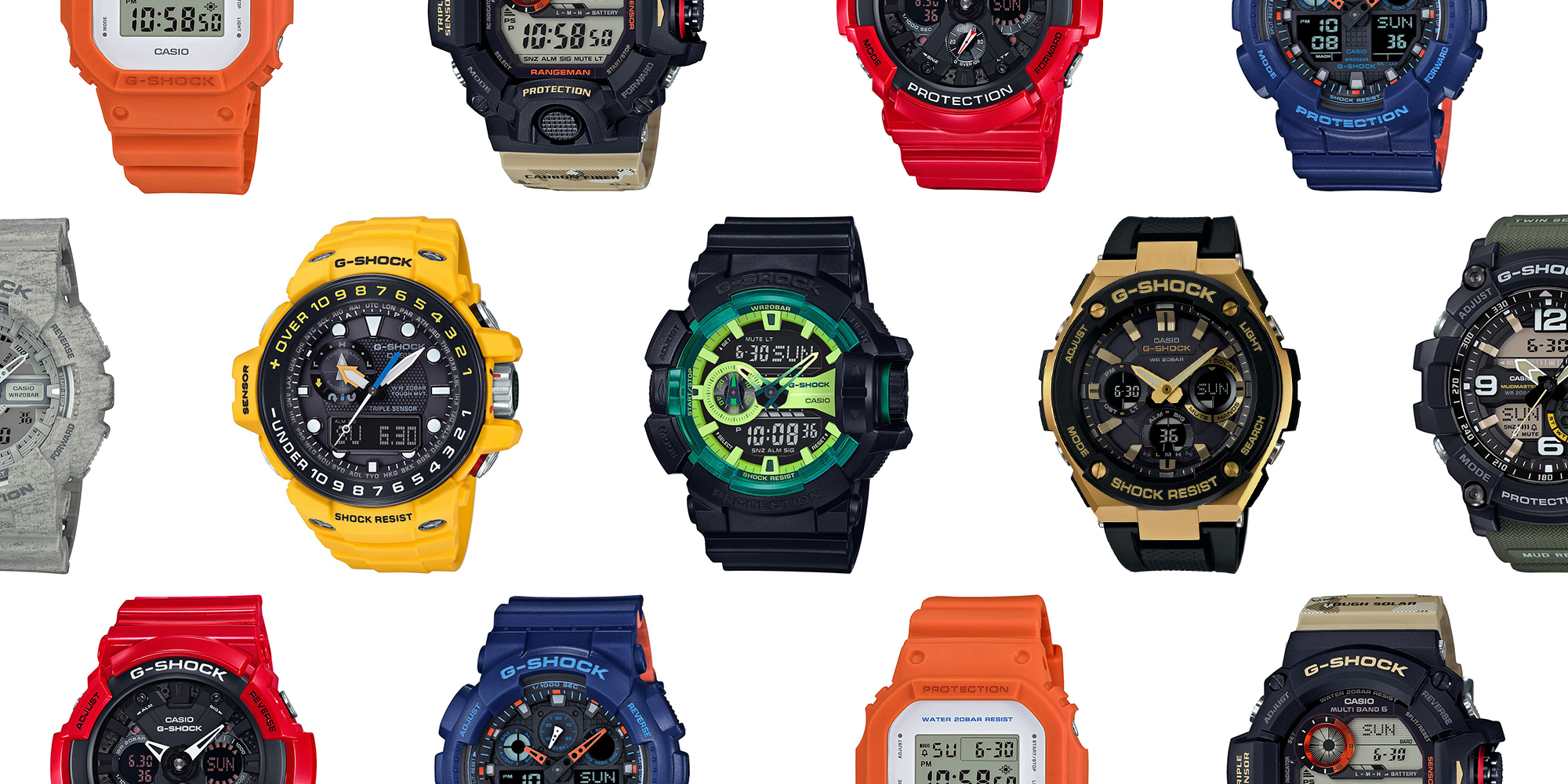 casio watches black dial