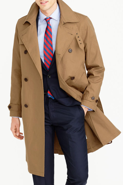 Burberry Midlength Wool Cashmere Trench Coat In Brown For Men Lyst Burberry London Mens Cotton Twill Trench Coat 6