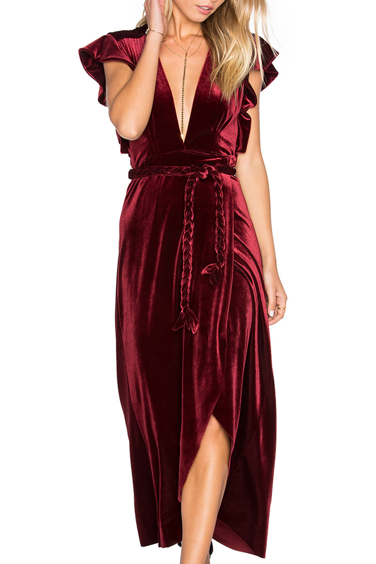10 Best Velvet Dresses for Winter 2017 Long and Short Crushed Velvet