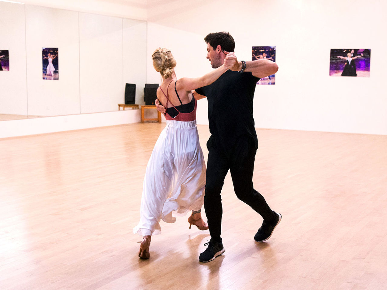 couple ballroom dancing