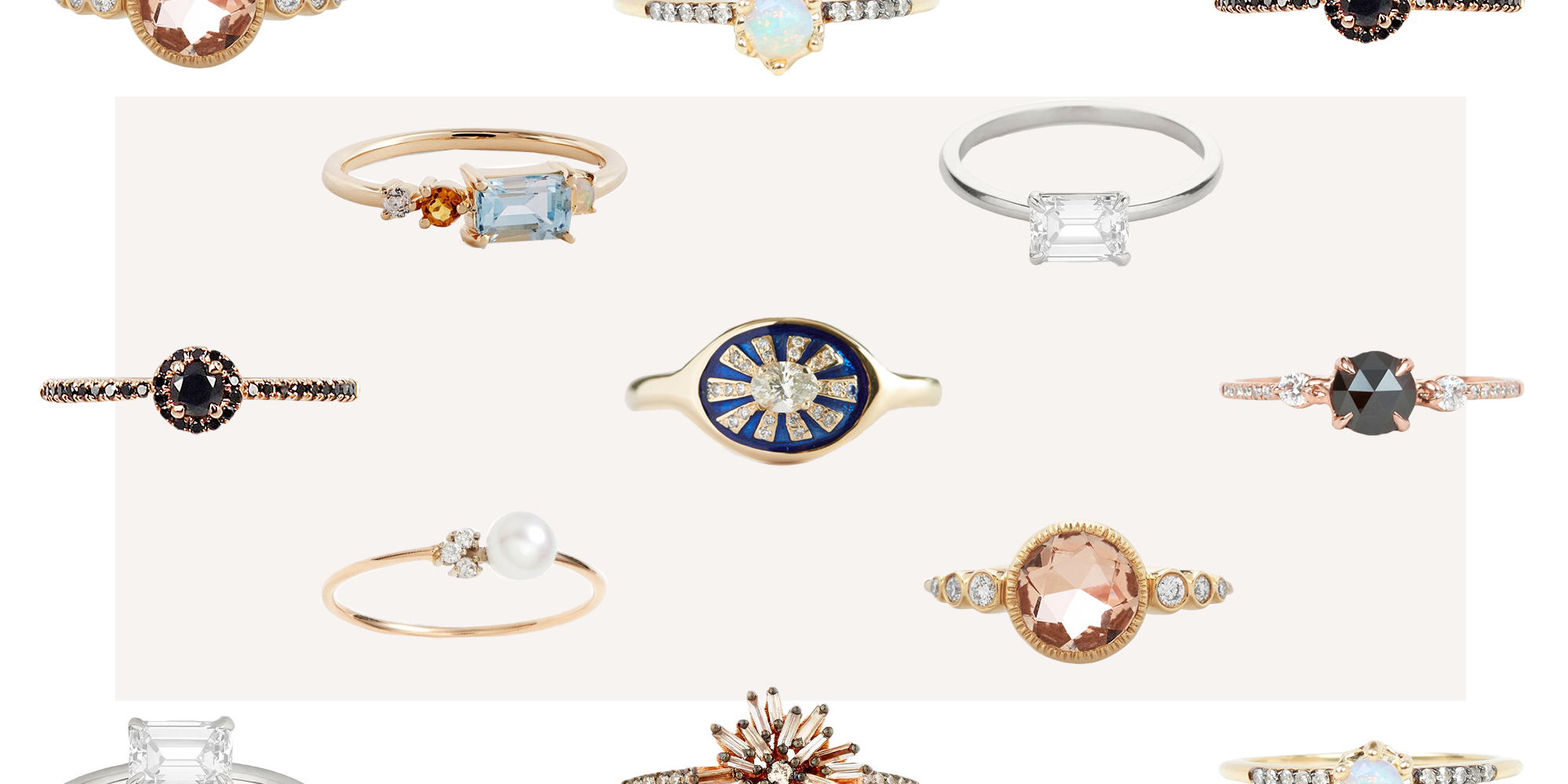 18 Most Unique Engagement Rings of 2017 Affordable Alternative