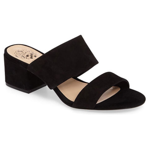 vince camuto black suede sandals