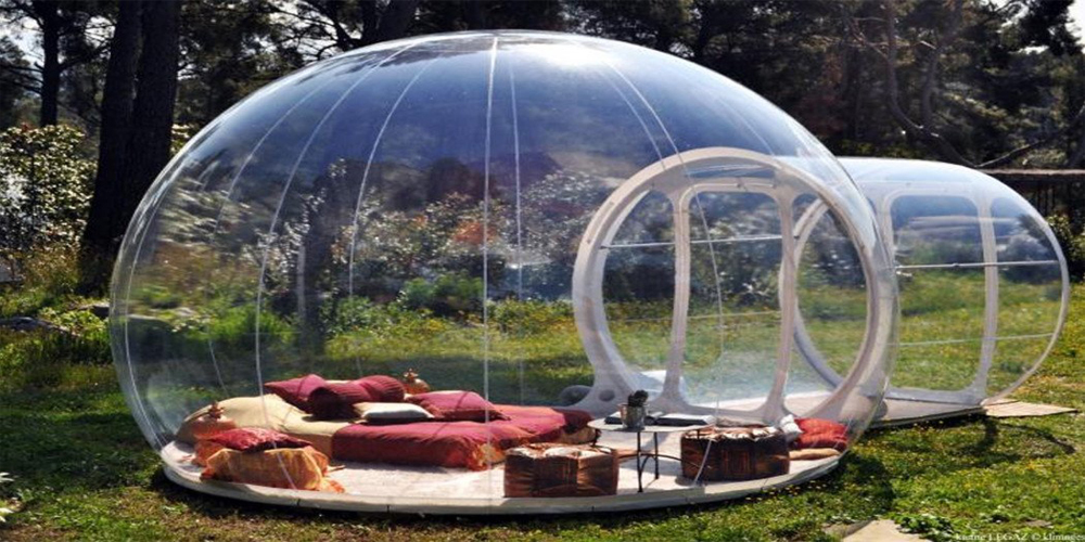 glamping bubble tent